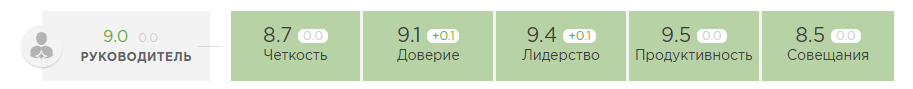 Метрика «Руководитель»